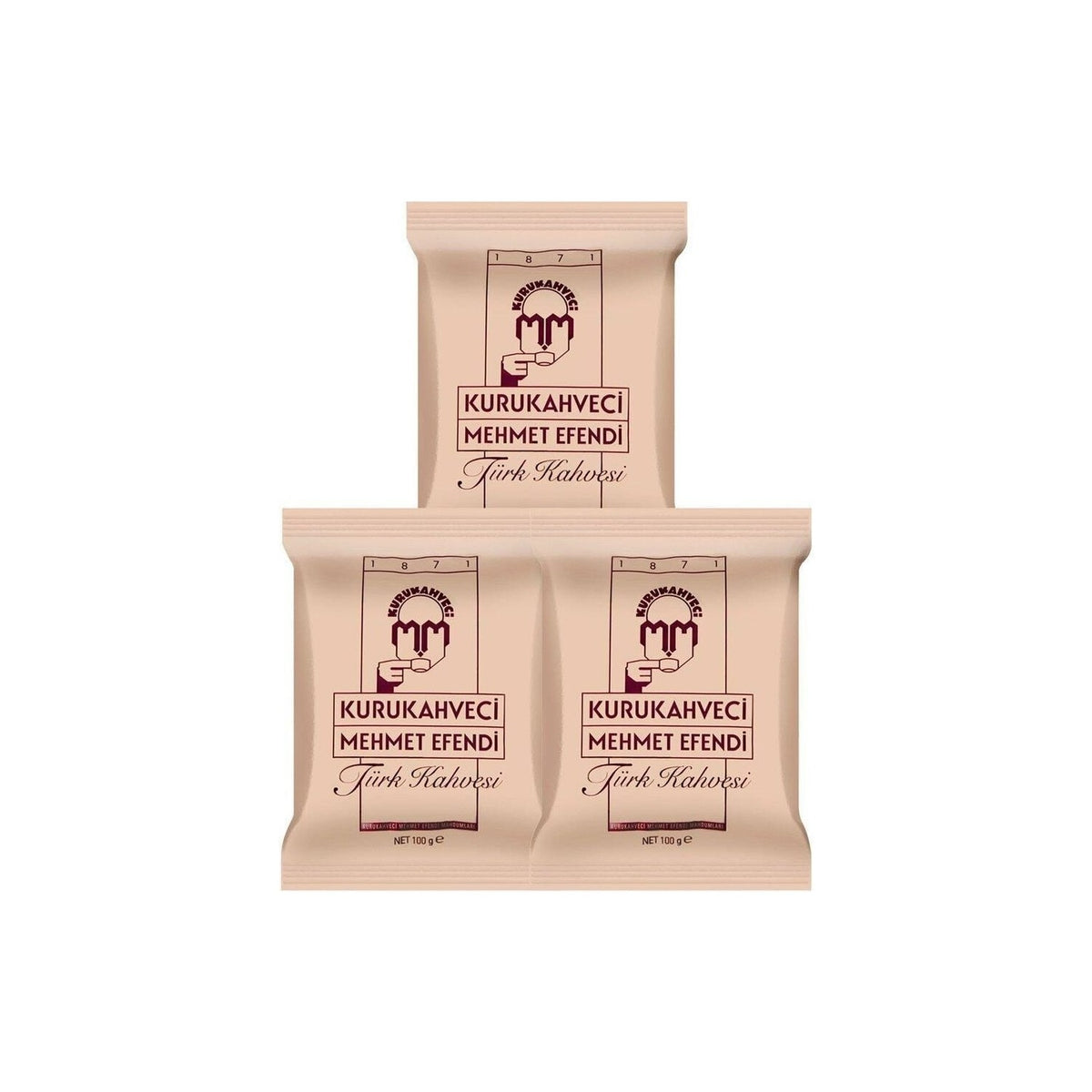 Kurukahveci Mehmet Efendi Turkish Coffee 100 gr x 3 - MALLTURK