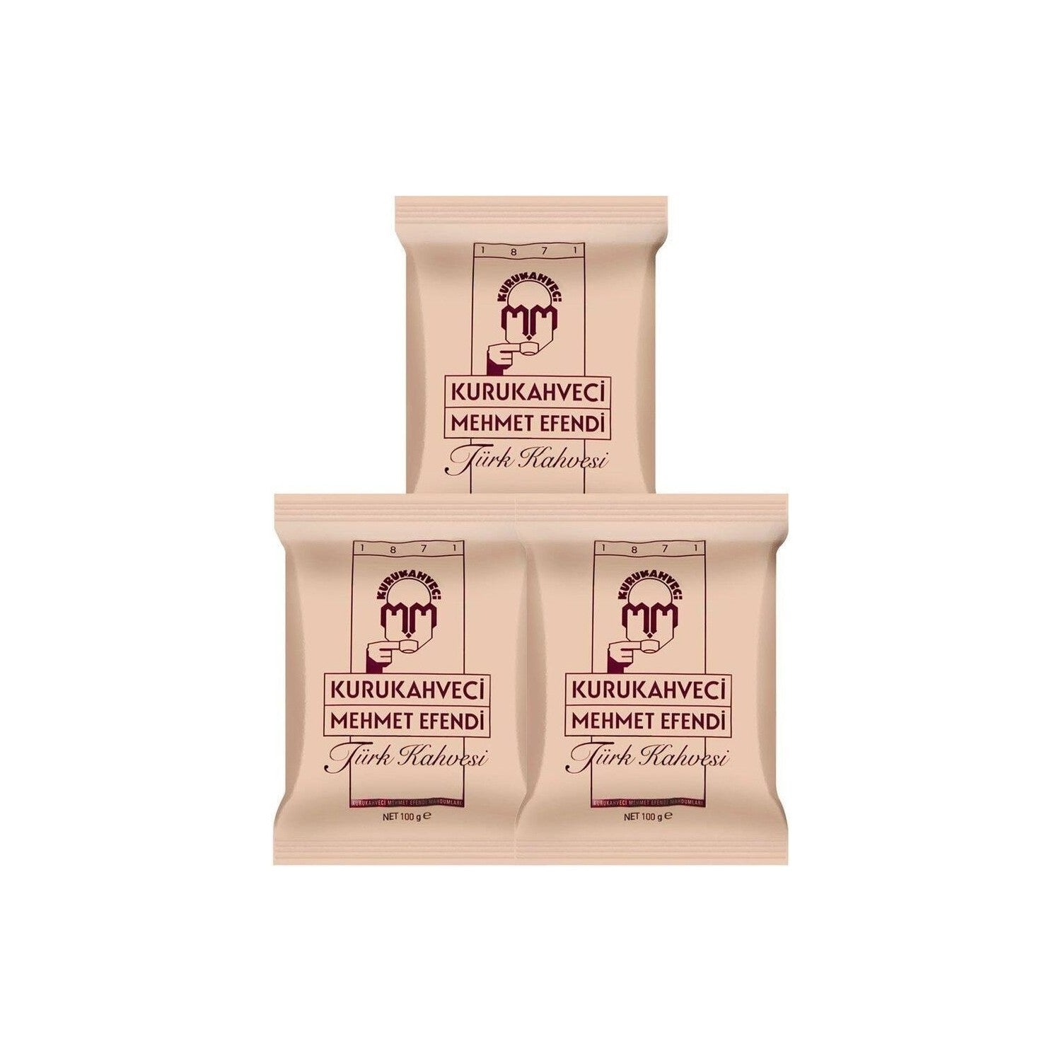 Kurukahveci Mehmet Efendi Turkish Coffee 100 gr x 3 - MALLTURK