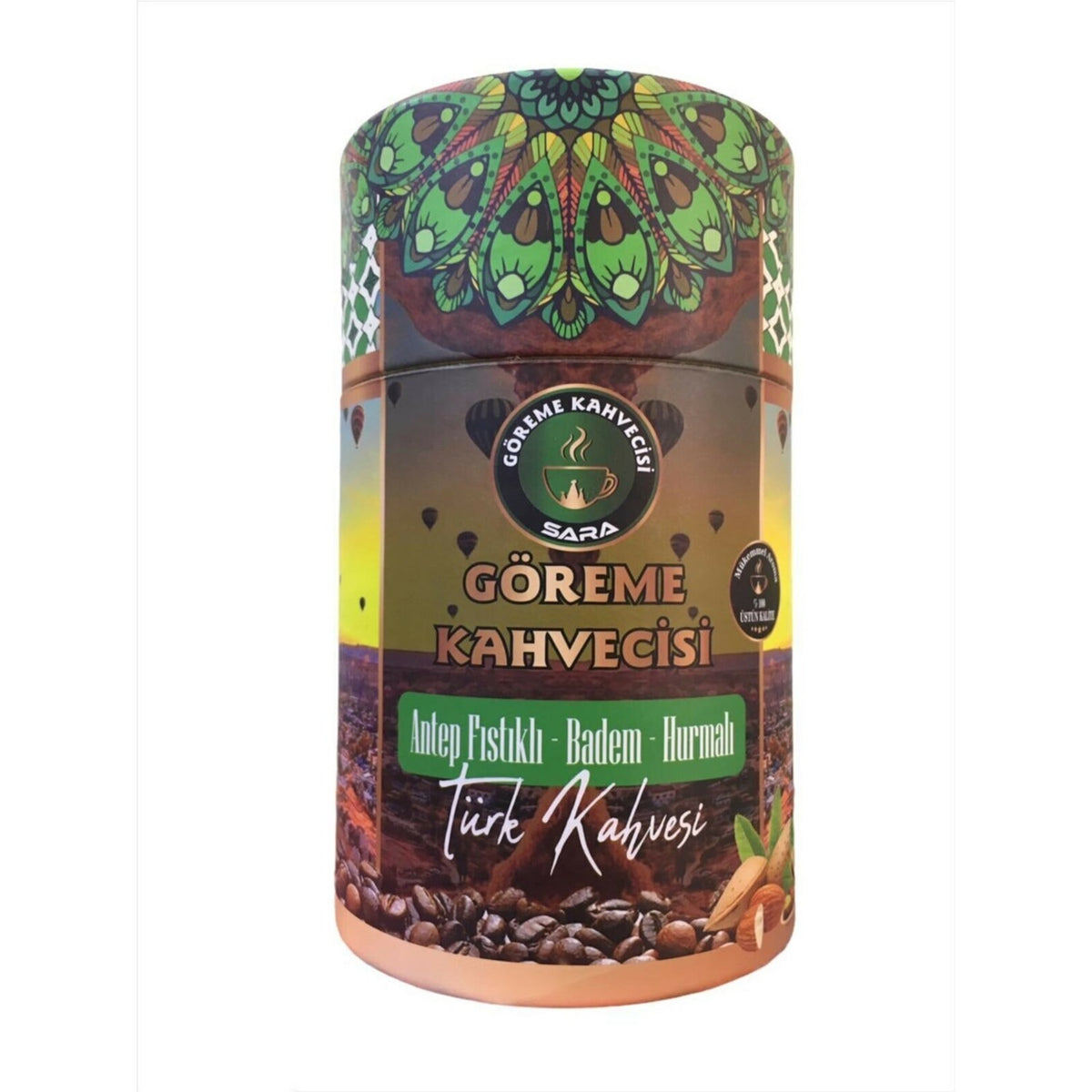 SaraAntep Turkish Coffee with Pistachios, Almonds and Dates - Goreme Coffee Shop - MALLTURK