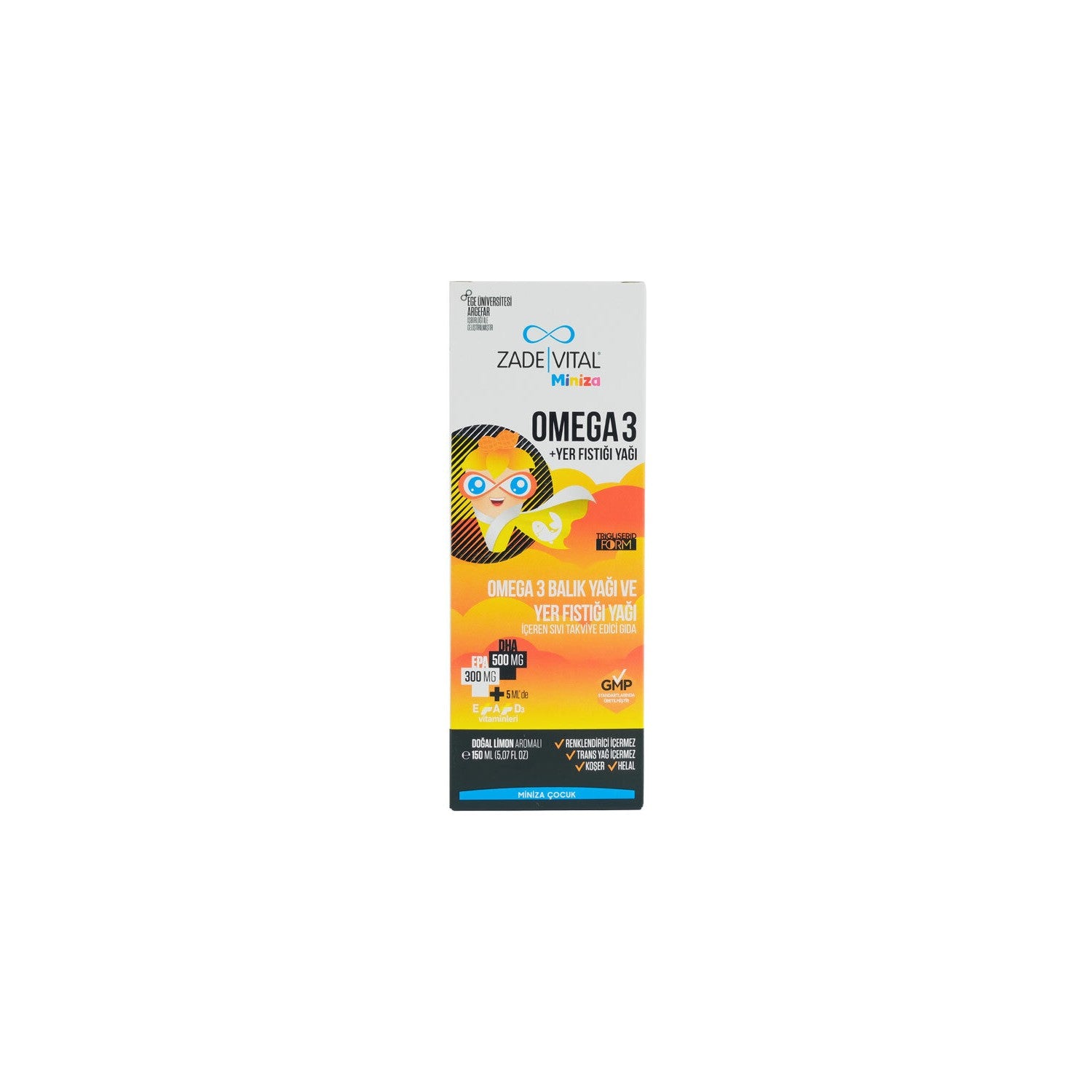 Zade Vital Miniza Omega 3 and Peanut Oil 150 ml - MALLTURK