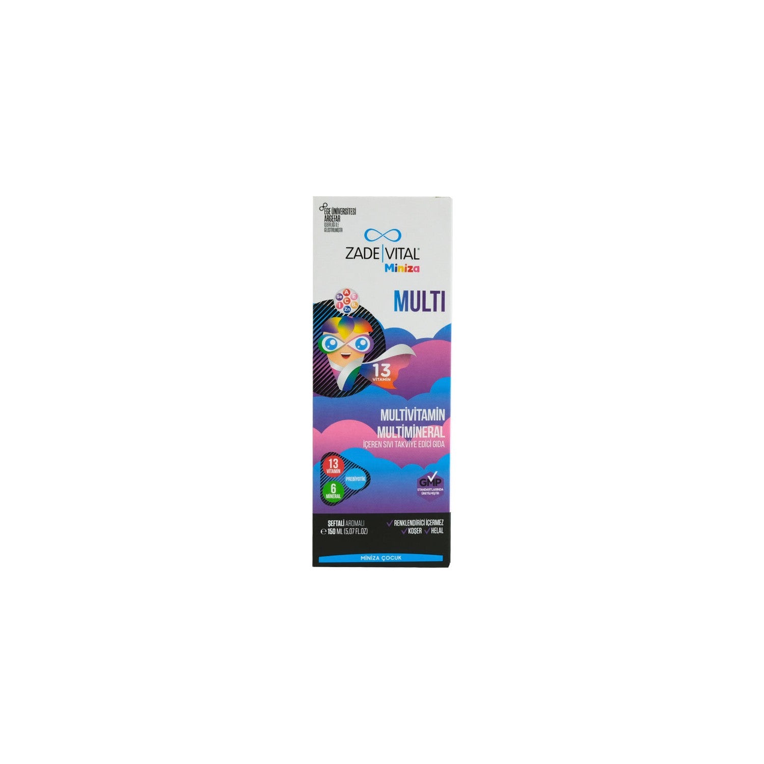 Zade Vital Miniza Multivitamin and Multimineral 150 ml - MALLTURK