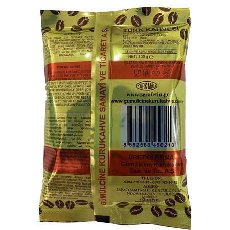 Komotini Dry Coffee - Two Blends of Komotini Coffee - 100 gr x 10 Packets (1 kg) - MALLTURK
