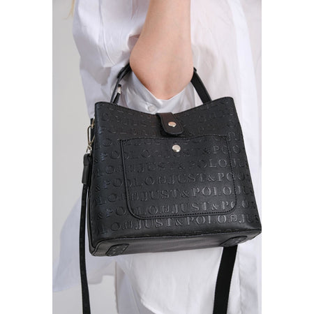 Just Polo Women's Shoulder Bag Black Model, Just Polo - MALLTURK