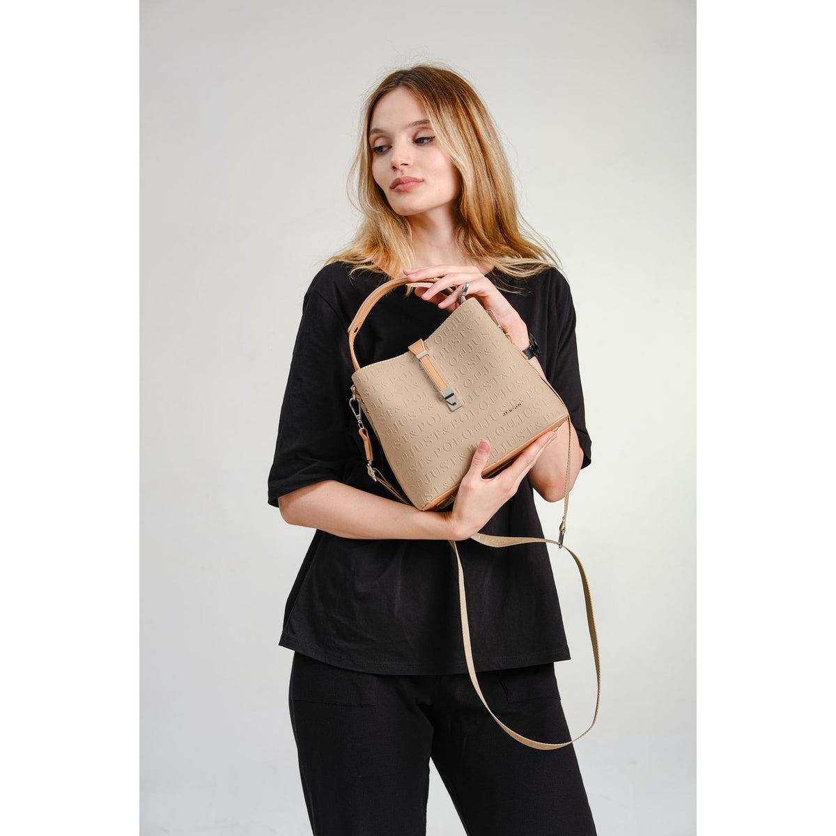 Just Polo Women's Shoulder Bag Mink - Yellow - MALLTURK