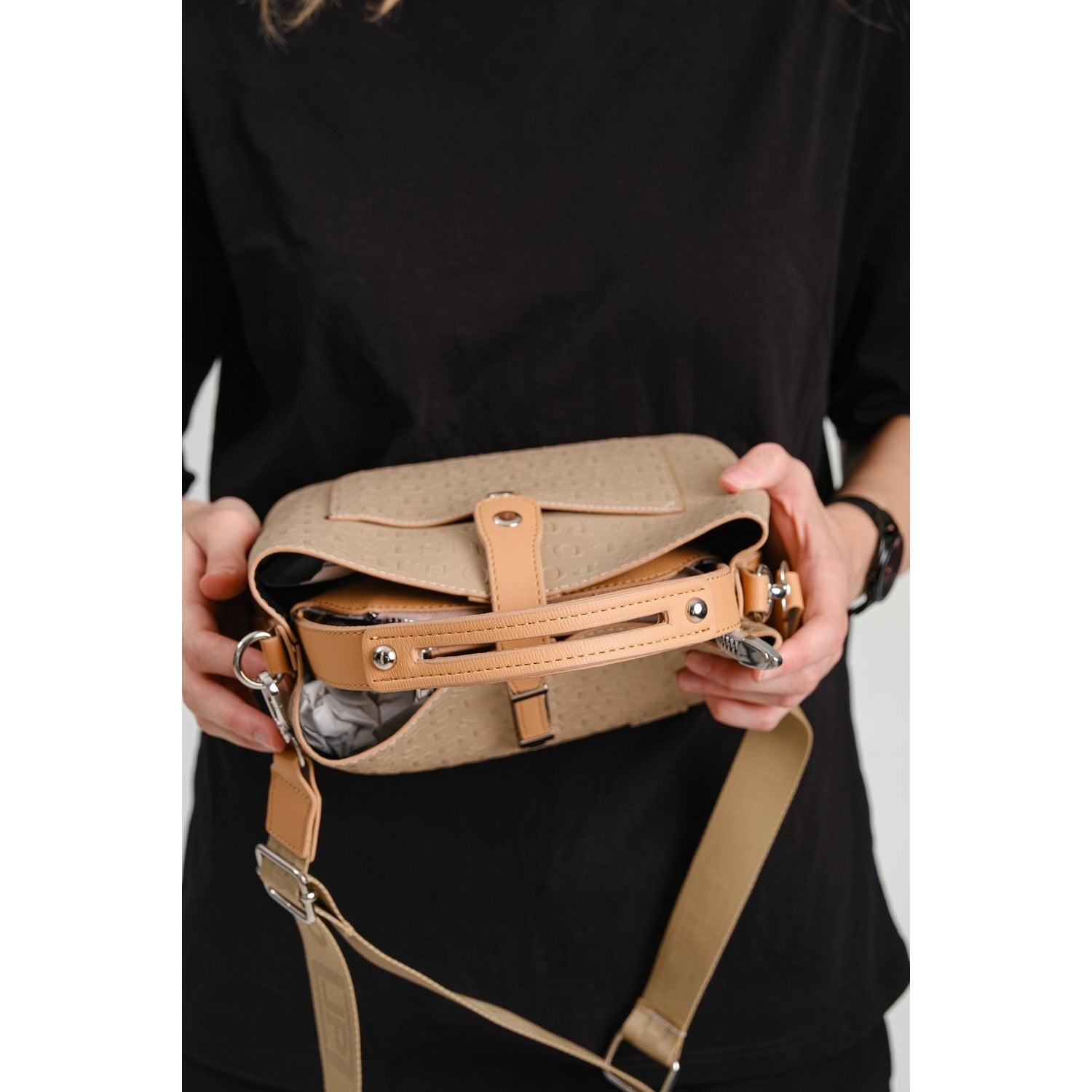 Just Polo Women's Shoulder Bag Mink - Yellow - MALLTURK