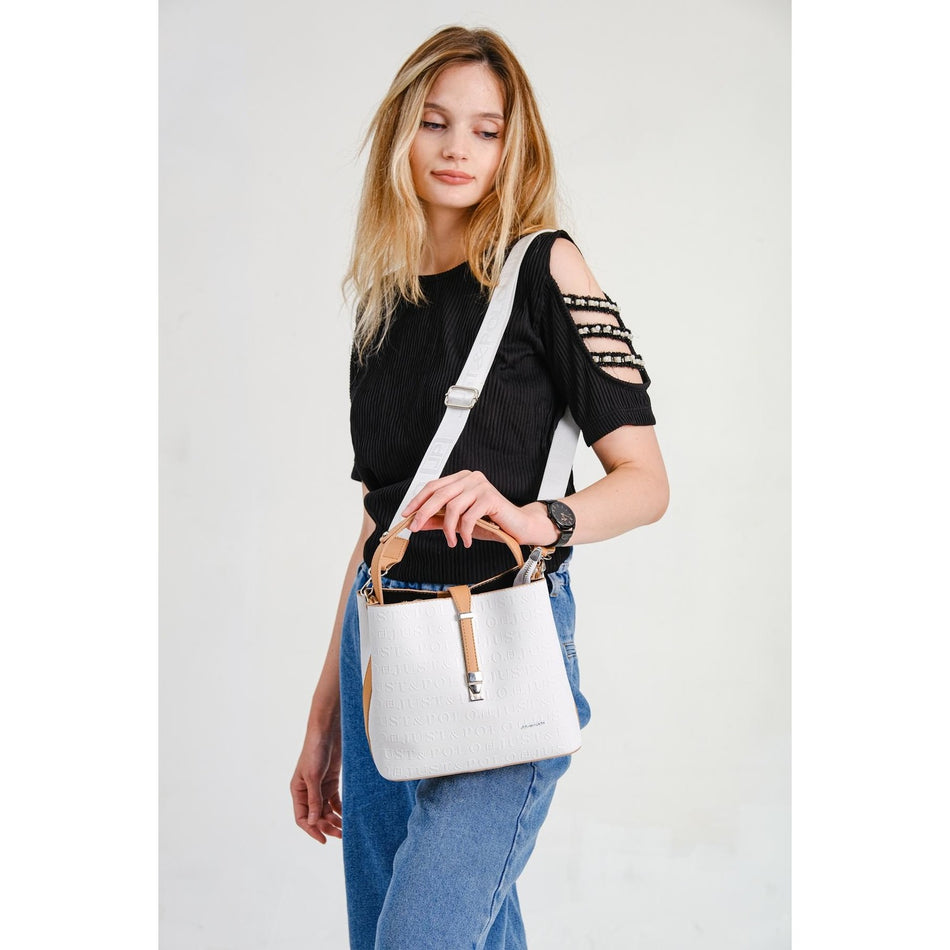 Just Polo Women's Shoulder Bag Tan - MALLTURK