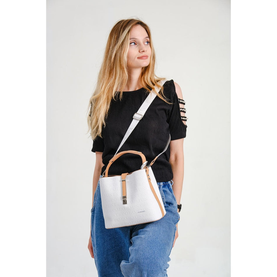 Just Polo Women's Shoulder Bag Tan - MALLTURK