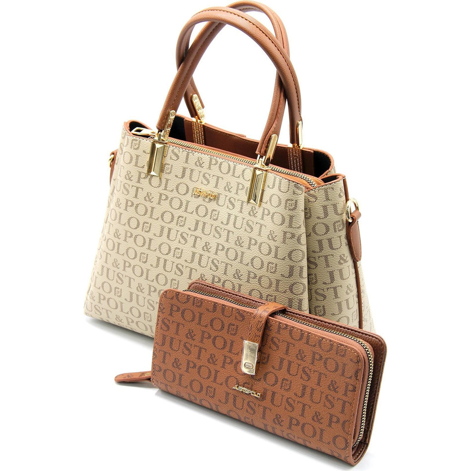 Just Polo Bag and Wallet Honey Set - MALLTURK