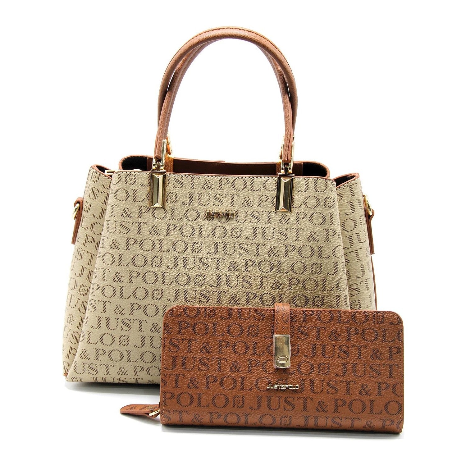 Just Polo Bag and Wallet Honey Set - MALLTURK