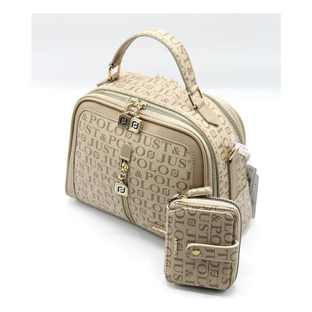 Just Polo Bag and Wallet Set Brown Set - MALLTURK
