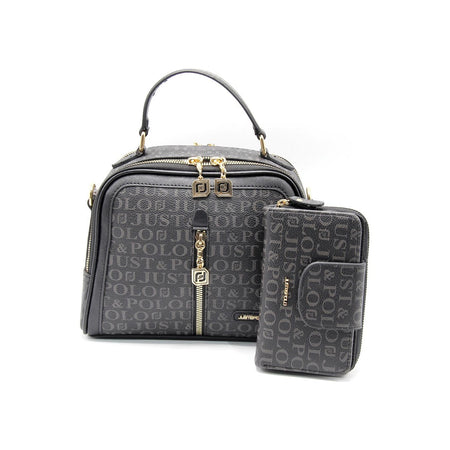 Just Polo Bag and Wallet Set Black Set - MALLTURK
