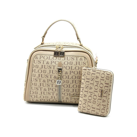 Just Polo Bag and Wallet Set Mink - MALLTURK
