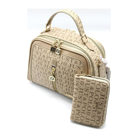 Just Polo Bag and Wallet Set Mink - MALLTURK