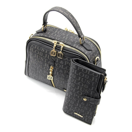 Just Polo Bag and Wallet Set Black - Red - MALLTURK