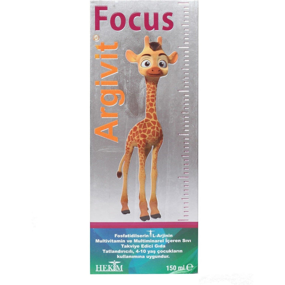 Argivit 150 ml Focus Dietary Supplement Sise Syrup with Unisex Kullanima Uygun - MALLTURK