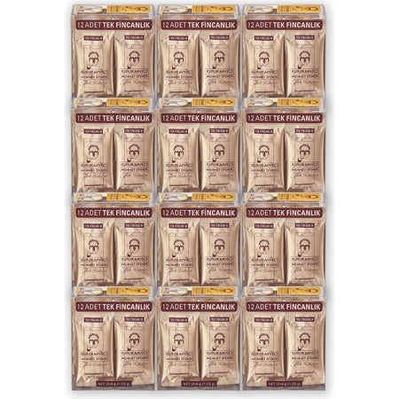 Kurukahveci Mehmet Efendi Turkish Coffee Single Serving Foil Packet 6 gr x 12 - MALLTURK