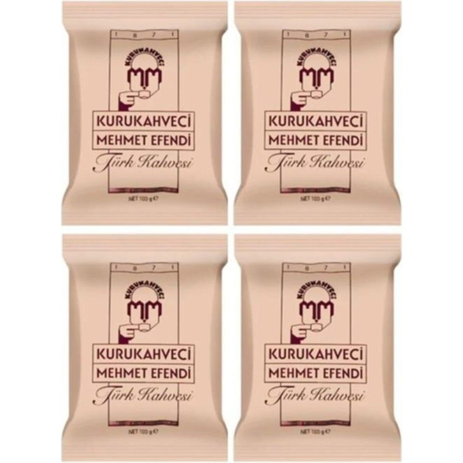 Kurukahveci Mehmet Efendi Turkish Coffee 100 gr x 4 - MALLTURK