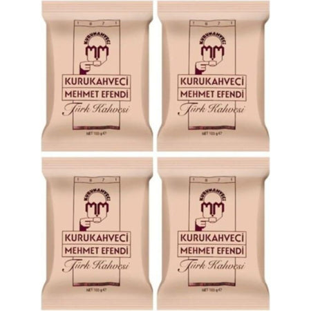 Kurukahveci Mehmet Efendi Turkish Coffee 100 gr x 4 - MALLTURK