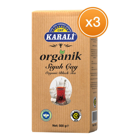 Karali tea Karali Organik loose leaf black tea 500 g x 3 pack Turkiye Menseli quality flavored tea - MALLTURK
