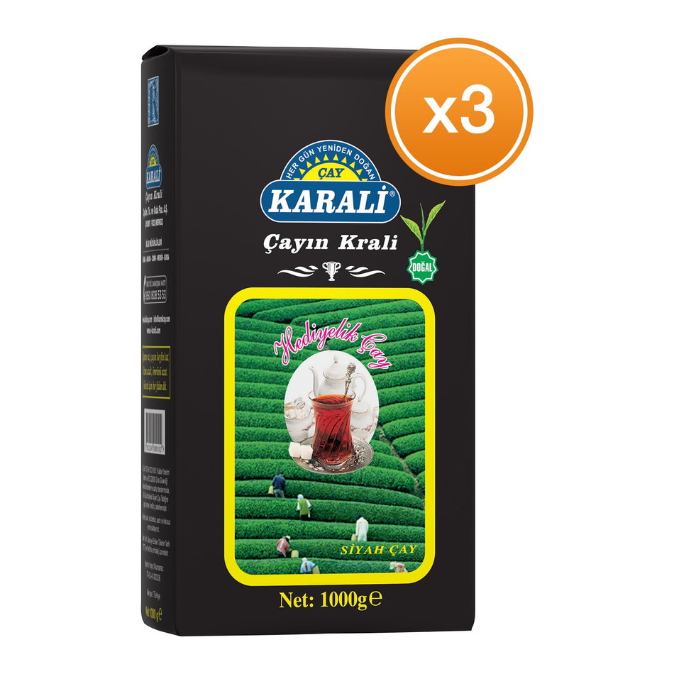 Karali tea Hediyelik loose leaf tea 1 kg x 3 pack - MALLTURK