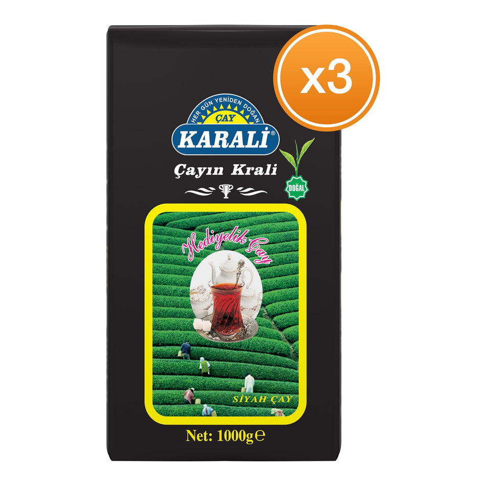 Karali tea Hediyelik loose leaf tea 1 kg x 3 pack - MALLTURK