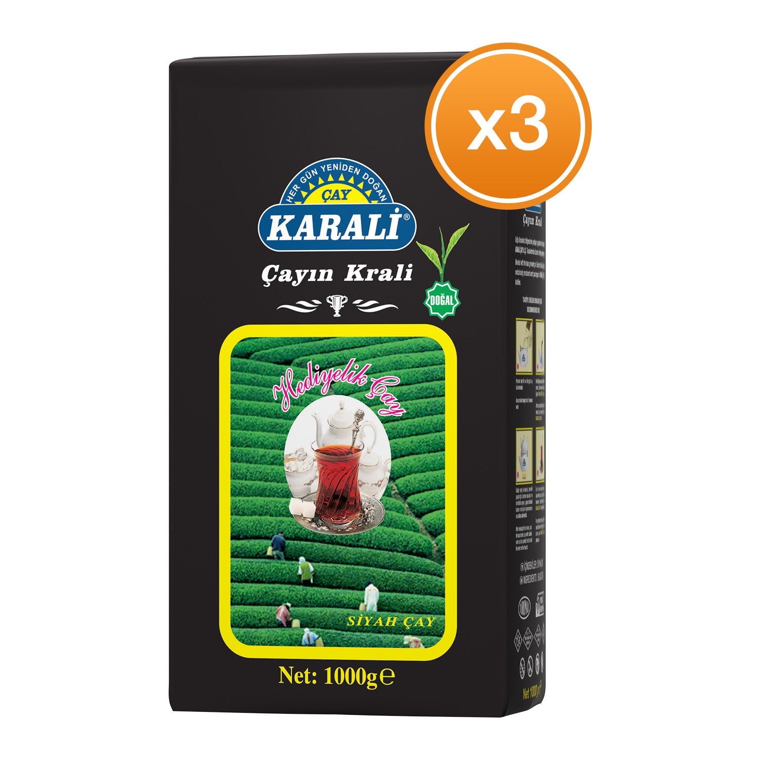 Karali tea Hediyelik loose leaf tea 1 kg x 3 pack - MALLTURK