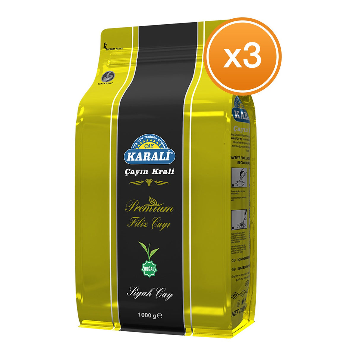 Karali tea Premium sprout loose leaf tea 1 Kg X 3 pack - MALLTURK
