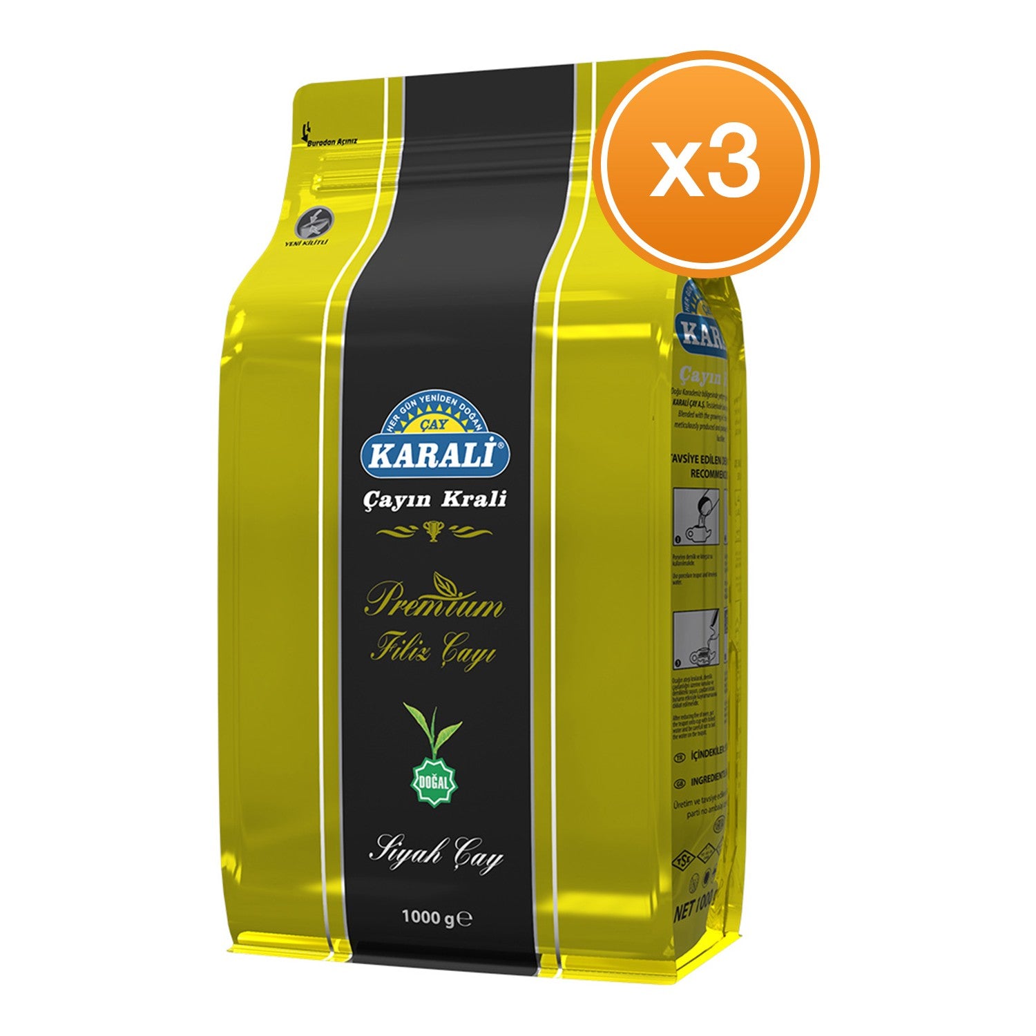 Karali tea Premium sprout loose leaf tea 1 Kg X 3 pack - MALLTURK
