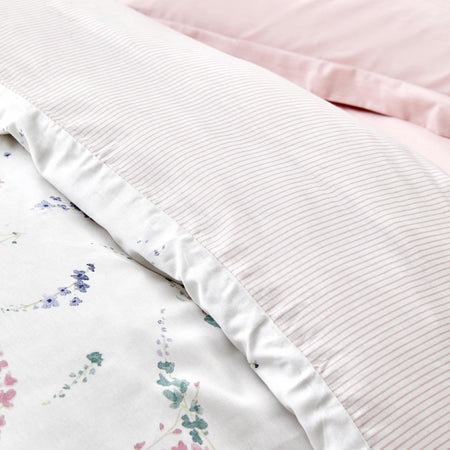 Karaca Home Dalila %100 Cotton Double Duvet Cover Set Pink - MALLTURK