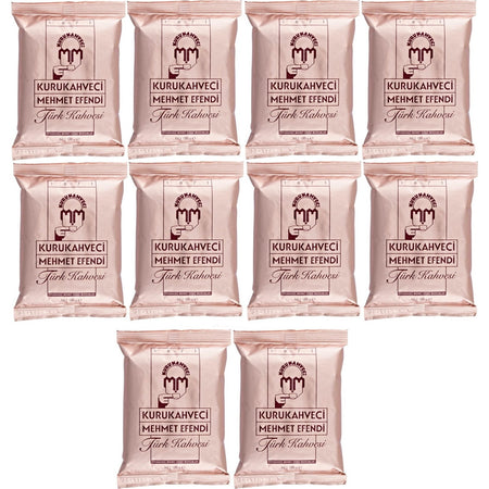 Kurukahveci Mehmet Efendi Mehmet Efendi 100 Gr. Turkish Coffee 10-Pack Set - MALLTURK