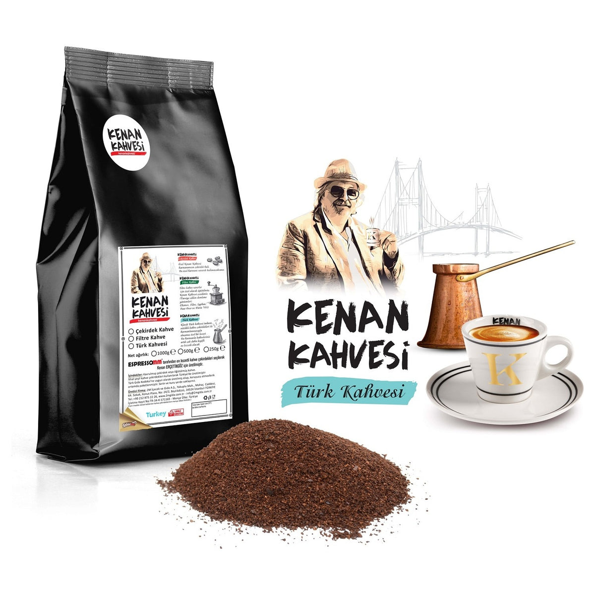 ESPRESSOMMKenan Coffee Turkish Coffee (250 Gr) - MALLTURK