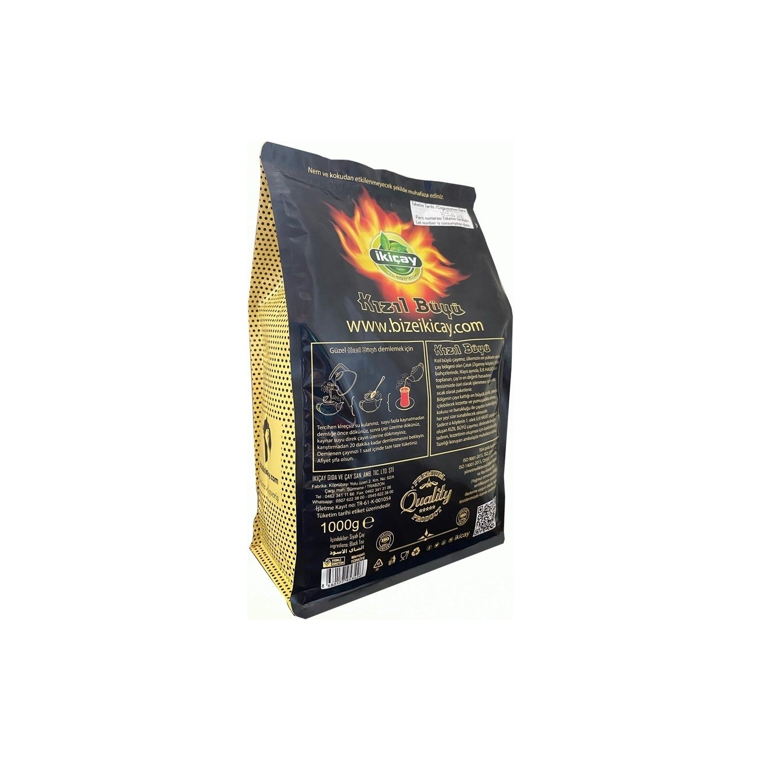 Ikicay Kizil Buyu 1000 g black tea Yuksek Rakimda natural Kalite with Zenginlestirilmis - MALLTURK