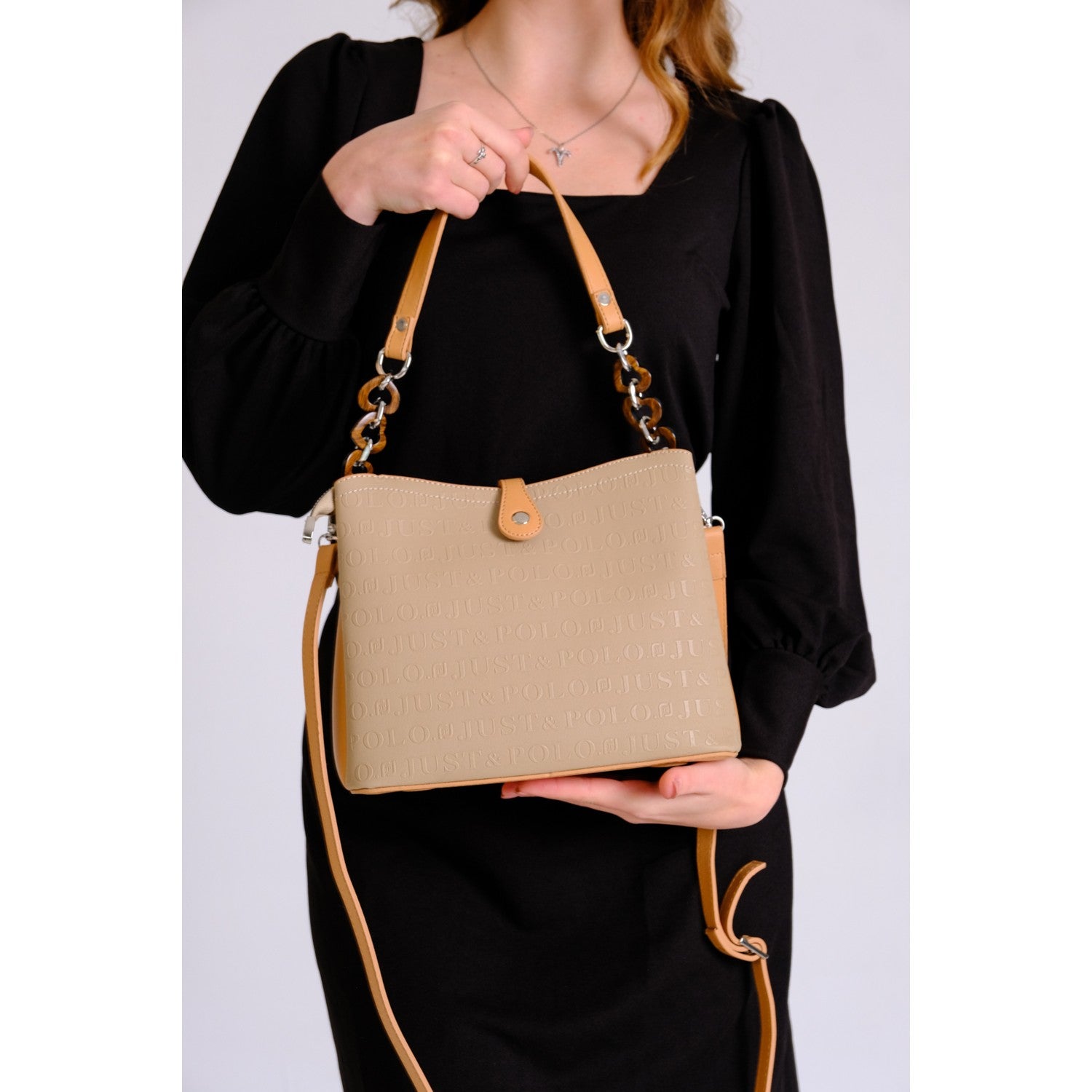 Just Polo Women's Just & Polo Patterned Vegan Shoulder and Handbag - MALLTURK