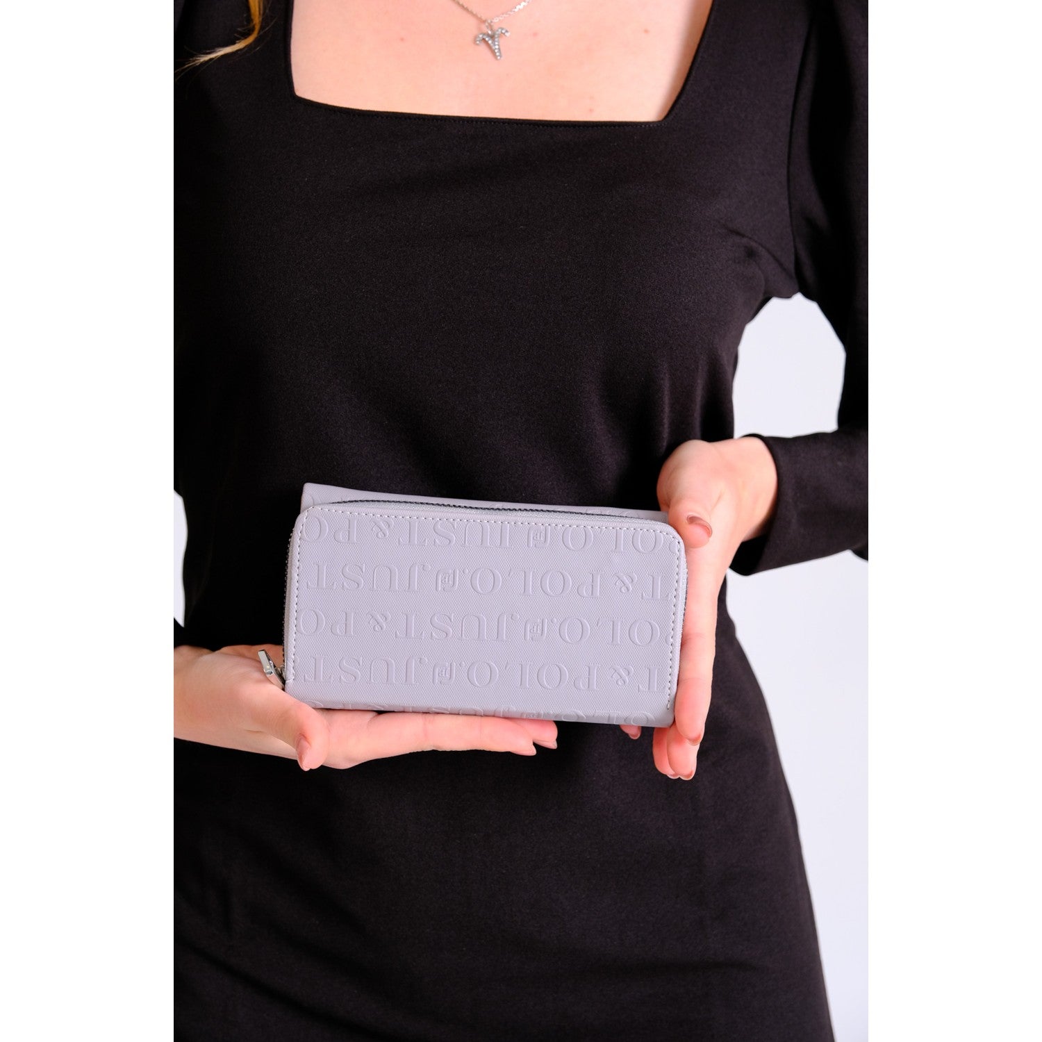 Just Polo Women's Multifunctional Vegan Wallet with 8 Card Slots + 1 ID Card, Snap and Zipper Closure. - MALLTURK