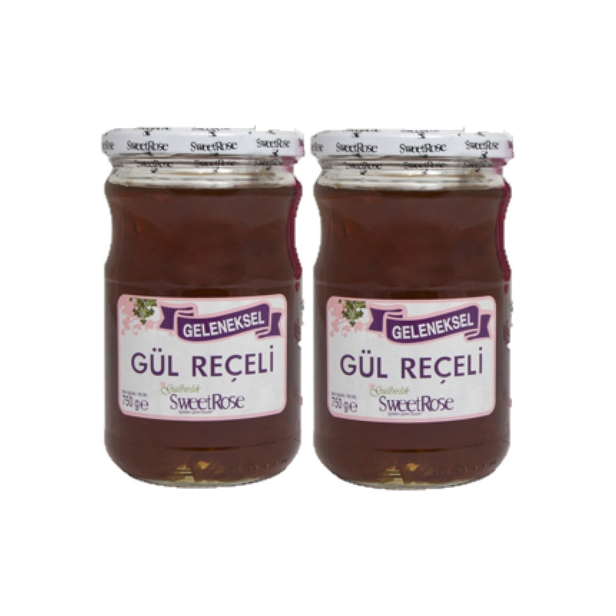 Rosense 750 gr Rose Jam 2-Piece Set - MALLTURK