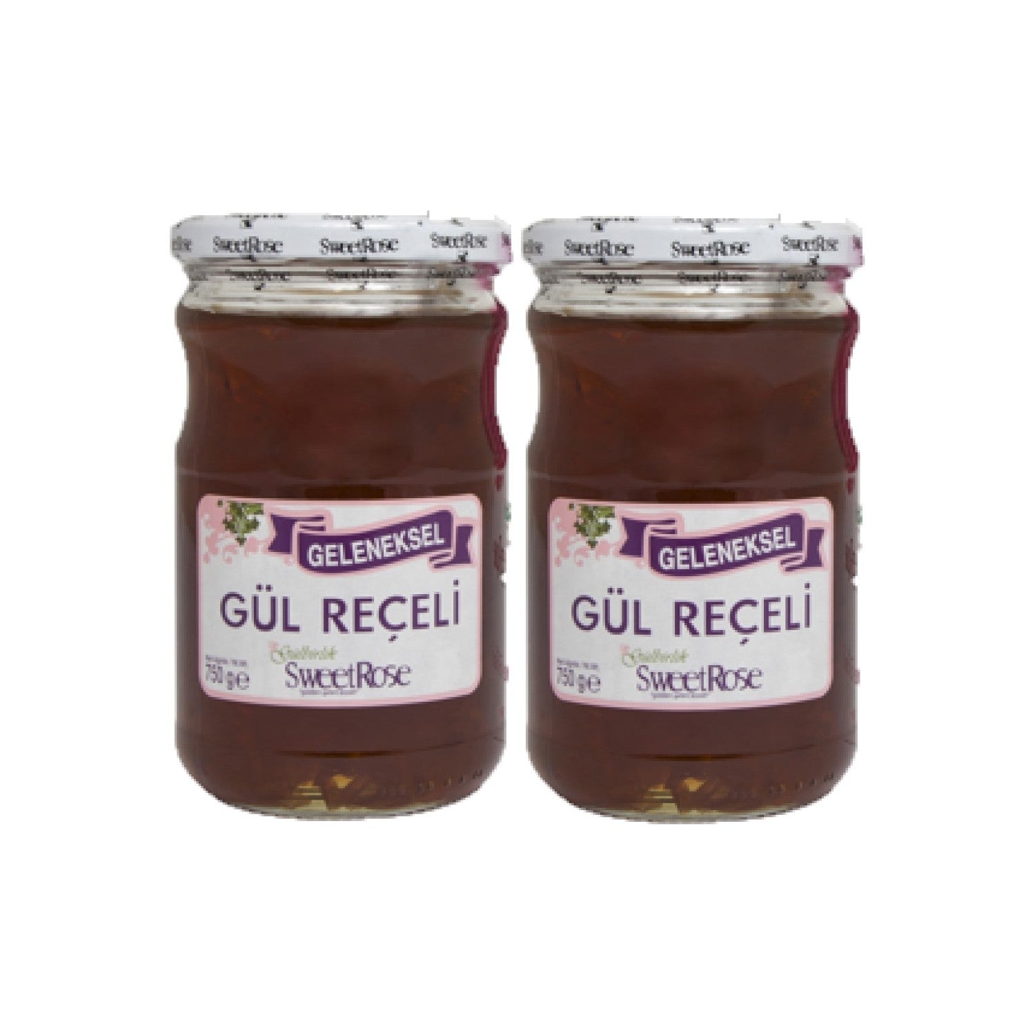 Rosense 750 gr Rose Jam 2-Piece Set - MALLTURK