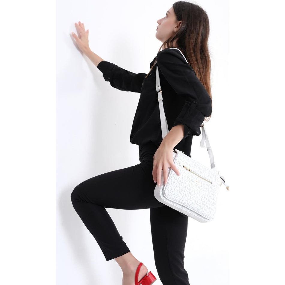 Just Polo Women's Crossbody and Shoulder Bag White - MALLTURK