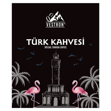Vestron Premium Turkish Coffee, Wood-Roasted, 100% Arabica | Medium Roast | 250g - MALLTURK