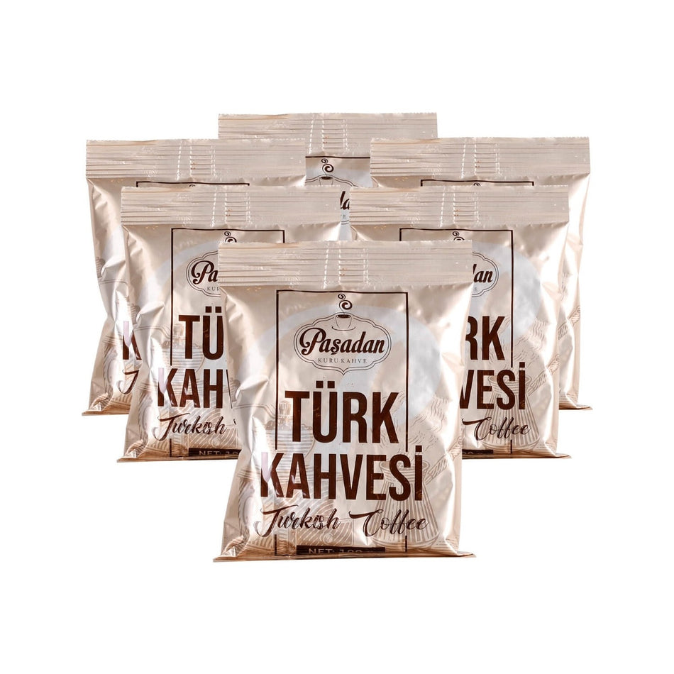 Pashadan Turkish Coffee 100 gr x 6 packs - MALLTURK