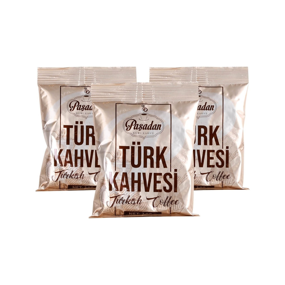 Pashadan Turkish Coffee 100 gr x 3 pack - MALLTURK