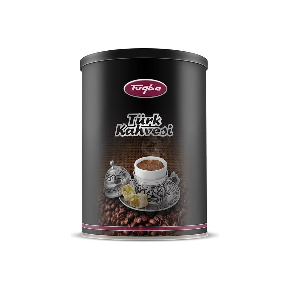 Tugba Dried Nuts Turkish Coffee Metal Can 250 gr - MALLTURK