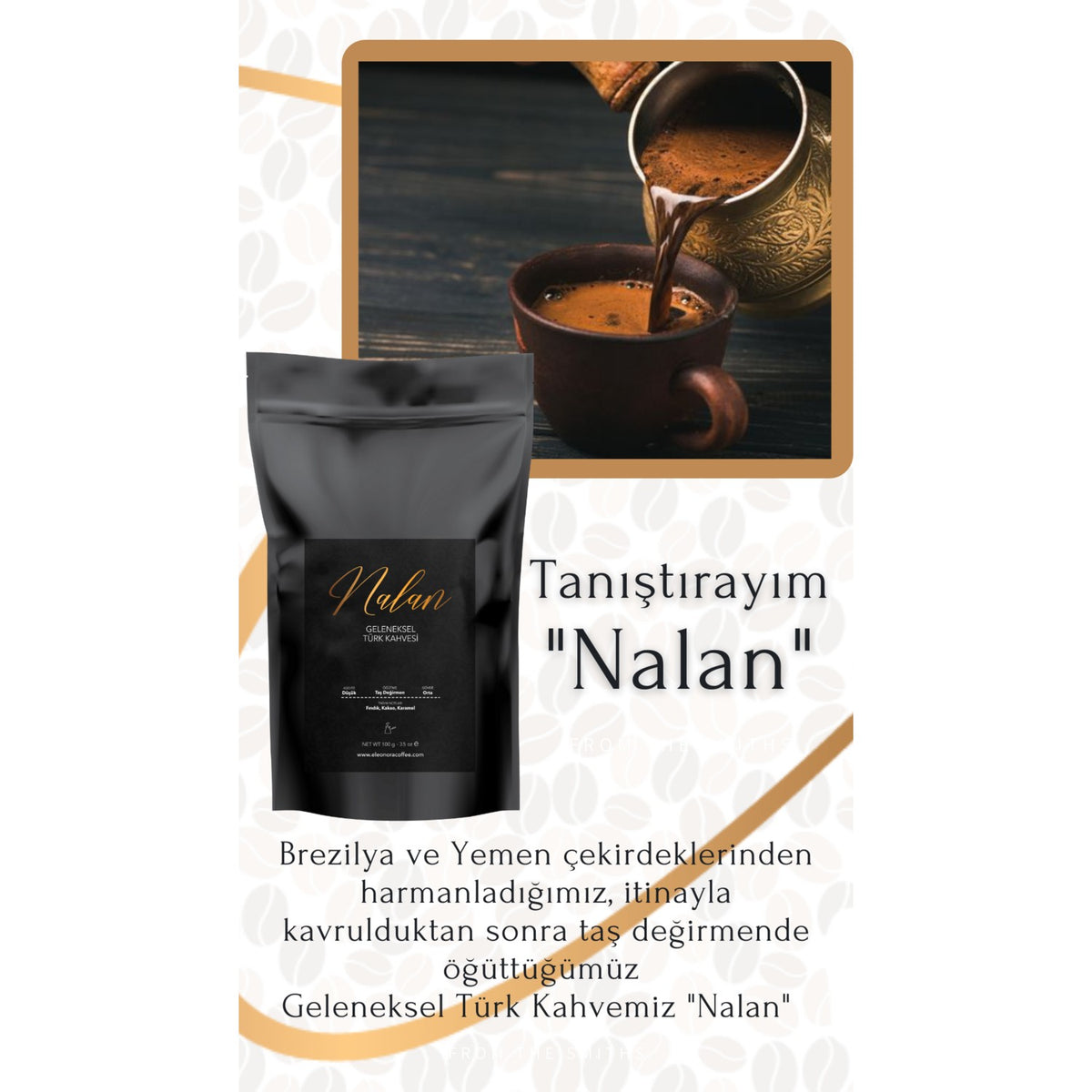 Nalan Traditional Turkish Coffee 3 x 100 gr - MALLTURK