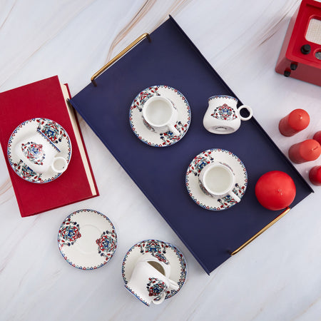 Karaca Hattat Turkish Coffee Cup Set for 6, 90 ml - MALLTURK