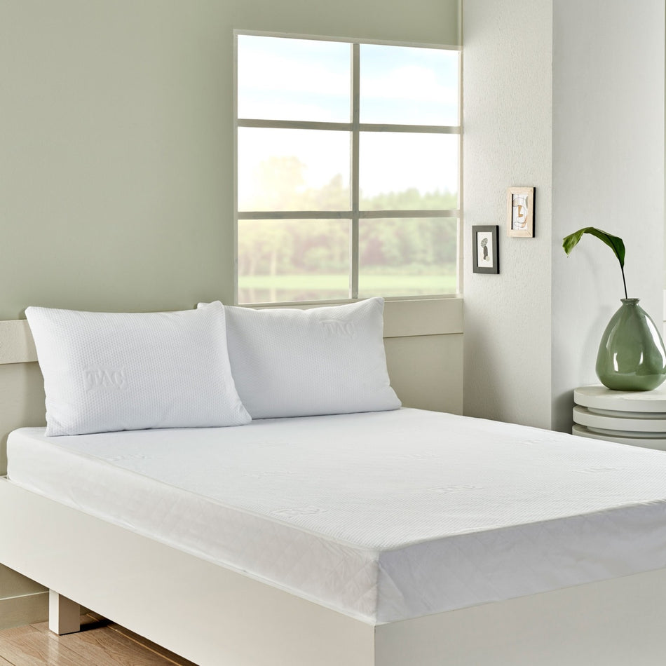 Tac perfect fitted Double Waterproof yatak alezi White - MALLTURK
