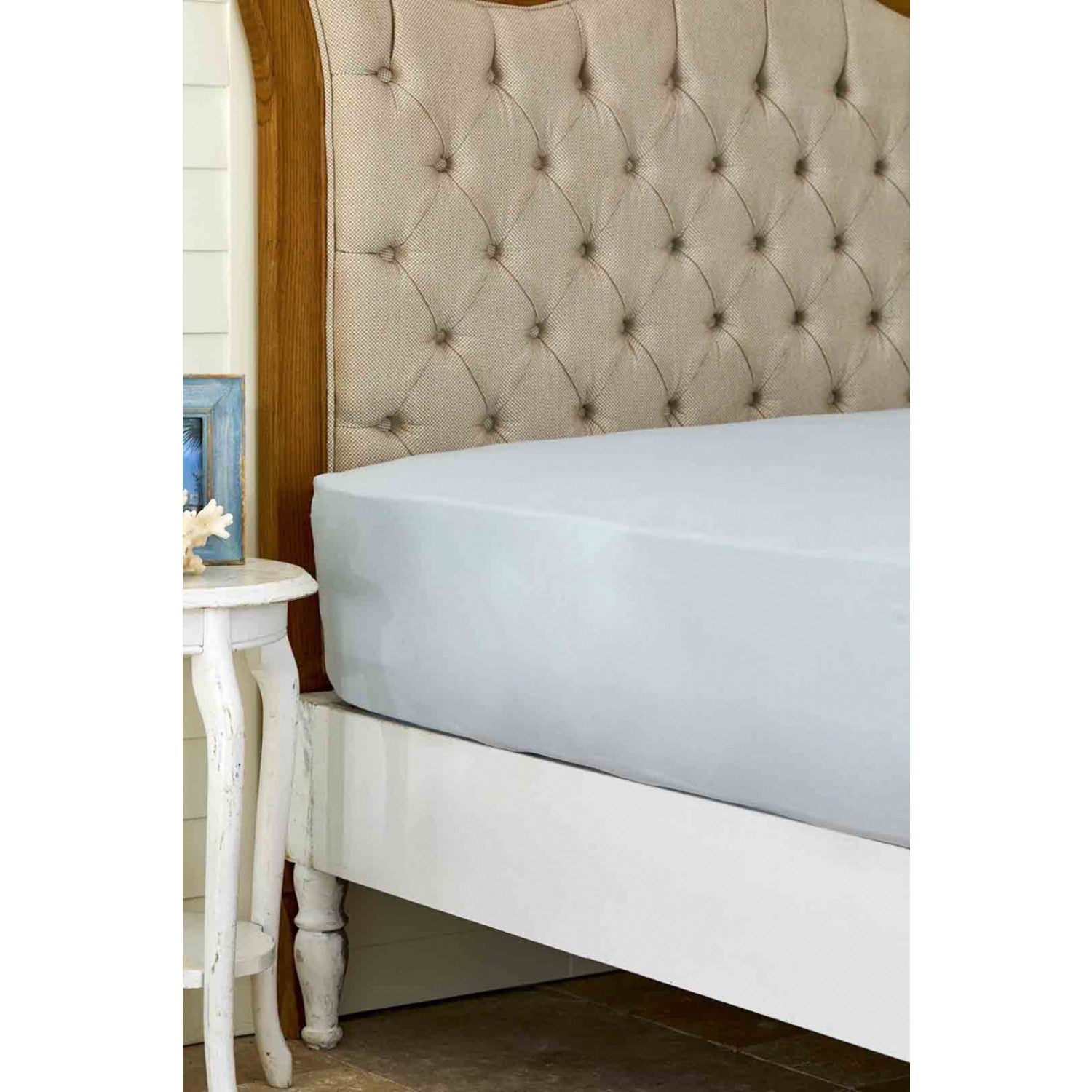 Karaca Home 100% Cotton Flat Sheet, Double Size, Dark Grey - MALLTURK