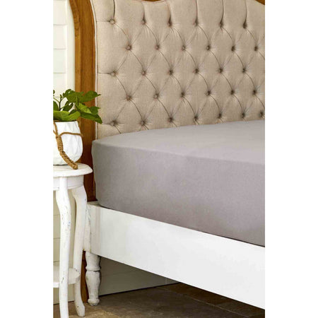 Karaca Home 100% Cotton , Dark Grey Flat Sheet Double Size - MALLTURK