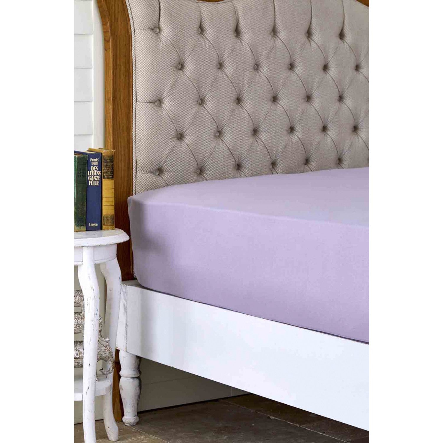 Karaca Home 100% Cotton Flat Sheet Lilac Double Size - MALLTURK