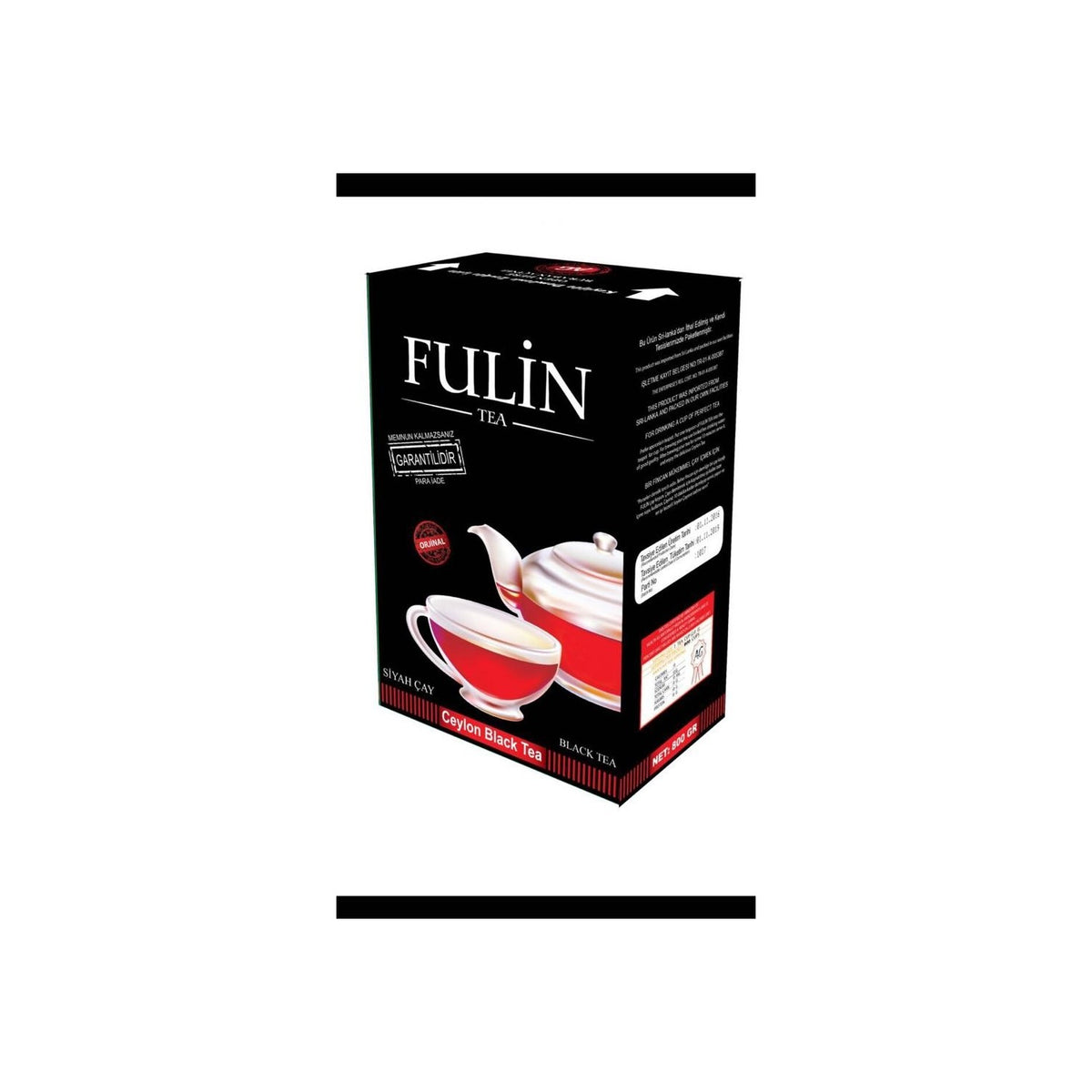 Fulin black tea 800 g Ceylon flavored quality loose leaf tea Turkiye Menseli - MALLTURK