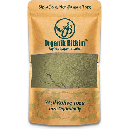 Organic Plant Green Coffee Powder 150 gr Natural Fresh - MALLTURK