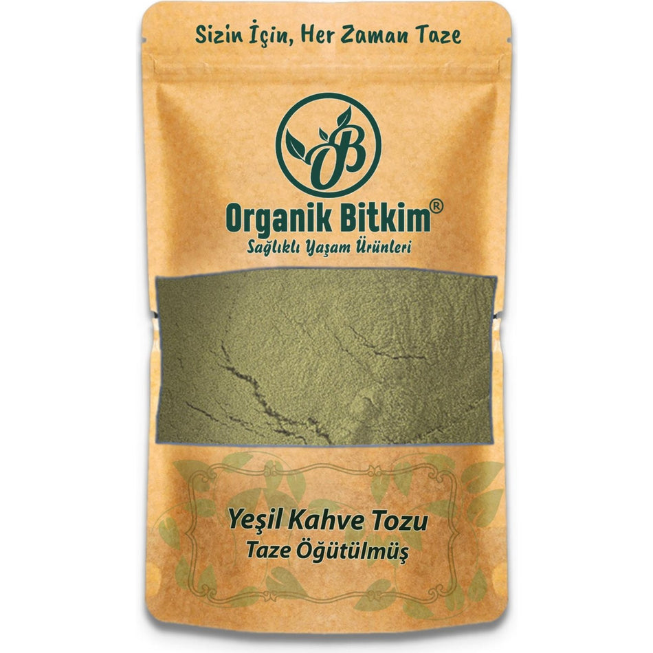 Organic Plant Green Coffee Powder 150 gr Natural Fresh - MALLTURK